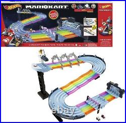BRAND NEW Hot Wheels Mario Kart Rainbow Road Raceway Track Set