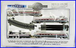 Bachmann E-Z Track System Patriot Amtrak Silver Series HO Scale Electric Train