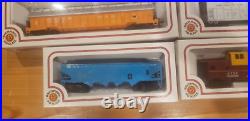 Bachmann HO scale Train Set With Track, A. T. & S. F. Lighted Locomotive