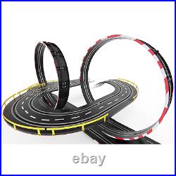 Big Loop Chaser Electric Slot Car Road Racing Set Over 50 feet of Track. 4 Cars