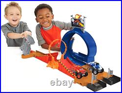 Blaze the Monster Machines Car Toy Race Track Set Dome Playset Loop 2 Launchers