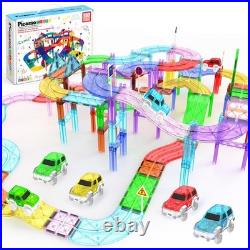 Building Block Magnetic Tiles 150 Piece Race Car Track Set PTR150 PicassoTiles