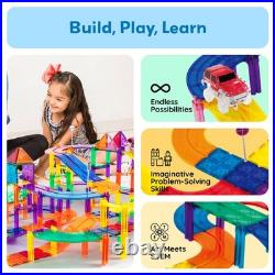 Building Block Magnetic Tiles 150 Piece Race Car Track Set PTR150 PicassoTiles