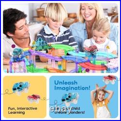 Building Block Magnetic Tiles 150 Piece Race Car Track Set PTR150 PicassoTiles