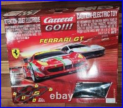 CARRERA GO FERRARI GT 1/43 ELECTRIC SLOT CAR MODEL Race Track Set #62356