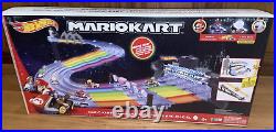 CHRISTMAS 2022! NEW SEALED Mattel HOT WHEELS Mario Kart Rainbow Road Track Set