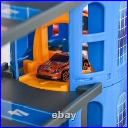 Car Parking Garage Toy with Race Tracks, Car Ramp Set