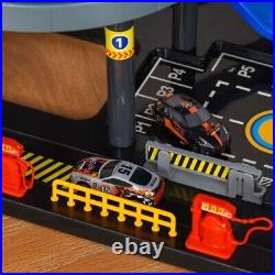 Car Parking Garage Toy with Race Tracks, Car Ramp Set