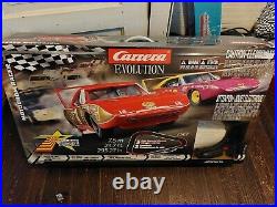 Carrera 1/32 scale slot car set with extra track (1/24)