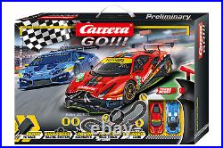Carrera 62526 GO! 143 Race The Track Slot Car Set Ferrari vs Lamborghini