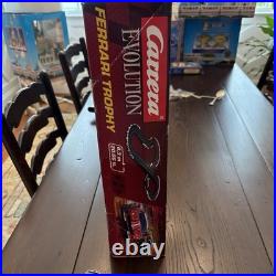 Carrera Evolution Ferrari Trophy Power Racing Electric Slot Car Track Set New