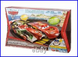 Cars 2 London City Raceway Slot Car Racing Ho Track Set Disney Pixar Collectible