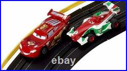 Cars 2 London City Raceway Slot Car Racing Ho Track Set Disney Pixar Collectible