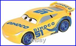 Cars 3 Slot Racing Car Race Track Set Includes Lightning McQueen & Dinoco Cruz