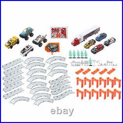 Children Plastic Track Car Toy Set Multi-layer Railcar Assembly Interactive Game