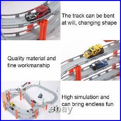 Children Plastic Track Car Toy Set Multi-layer Railcar Assembly Interactive Game