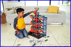 City Mega Garage Playset with Corkscrew Elevator & Storage for 60+ Cars, Includ