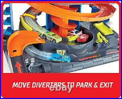 City Mega Garage Playset with Corkscrew Elevator & Storage for 60+ Cars, Includ