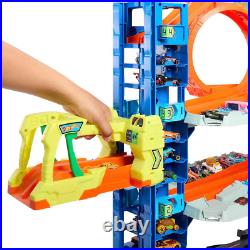 City Toy Car Track Set Ultimate Garage with 2 Die-Cast Cars 4 Levels Dragon NEW