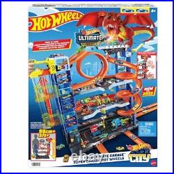 City Toy Car Track Set Ultimate Garage with 2 Die-Cast Toy Cars & Car-Eating