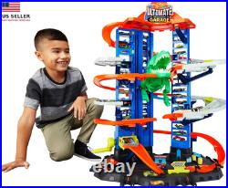 City Toy Car Track Set, Ultimate Garage with T-Rex Dinosaur, Store 1
