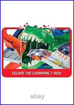 City Toy Car Track Set, Ultimate Garage with T-Rex Dinosaur, Store 100+ 164