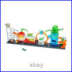 City Toy Car Track Set, Ultimate Octo Car Wash Playset & Color Reveal Car in