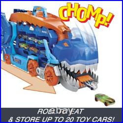 City Toy Car Track Set, Ultimate T-Rex Transporter, Dinosaur Hauler for 20+ V