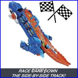 City Toy Car Track Set, Ultimate T-Rex Transporter, Dinosaur Hauler for 20+ V