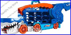 City Toy Car Track Set, Ultimate T-Rex Transporter, Dinosaur Hauler for 20+ Vehi