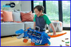 City Toy Car Track Set Ultimate T Rex Transporter Hauler Transforms into