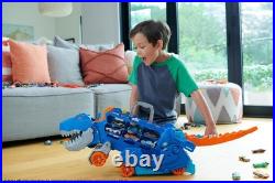 City Toy Car Track Set, Ultimate T-Rex Transporter, Hauler Transforms into St