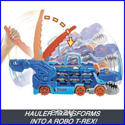 City Toy Car Track Set, Ultimate Transporter, Dinosaur Hauler for 20+ Vehicle City Toy Car Track Set, Ultimate Transporter, Dinosaur Hauler for 20+ Vehicle