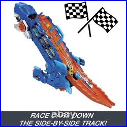 City Toy Car Track Set, Ultimate Transporter, Dinosaur Hauler for 20+ Vehicle City Toy Car Track Set, Ultimate Transporter, Dinosaur Hauler for 20+ Vehicle