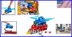 City Toy Car Track Set with Dual Dragon Transporter