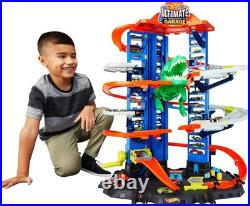 City Ultimate Garage Toy Set with Racing Track & T-Rex