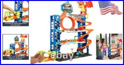 City Ultimate Garage Track Set with 2 Die-Cast Toy Cars & Car-Eating Dragon