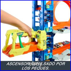 City Ultimate Garage Track Set with 2 Die-Cast Toy Cars & Car-Eating Dragon