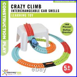 - Crazy Climb Track Car Track Set with LED Light-Up Race Car Interchangea