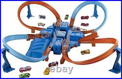 Criss Cross Crash Motorized Track Set, 4 High Speed Crash Zones 4-Way Booster