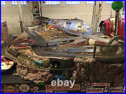 Custom Slot Car Track and Train Set