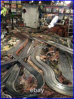 Custom Slot Car Track and Train Set