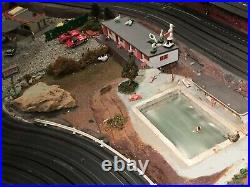 Custom Slot Car Track and Train Set