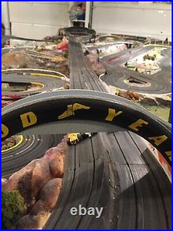 Custom Slot Car Track and Train Set