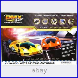 DMX Racer Exclusive Slot Car Racing Set Limited Edition 4 Cars 18ft Multi Track