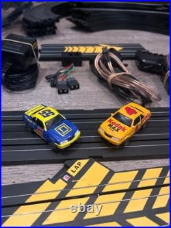 DUAL Power? WATCH Video? HO Slot car track set Modified Life Like Racing
