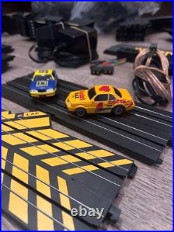 DUAL Power? WATCH Video? HO Slot car track set Modified Life Like Racing
