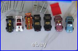 Darda Race Track Sets, Back Track and Daredevil Leap plus 7 Original Darda cars