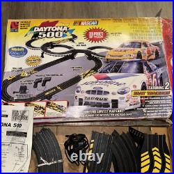 Daytona 500 SPEEDWAY Life Like Racing HO Set 23' Race Track 2 Fast Tracker Cars Daytona 500 SPEEDWAY Life Like Racing HO Set 23' Race Track 2 Fast Tracker Cars