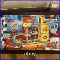Disney Cars PISTON CUP GARAGE Playset Track Set Slight Damage